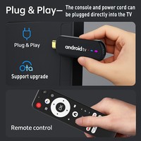 H96 MAX S905L3 2+16GB TV-Stick 4K Android TV-Box HDR Streaming-Player WLAN-Kompatibel Smart TV-Stick - Schwarz