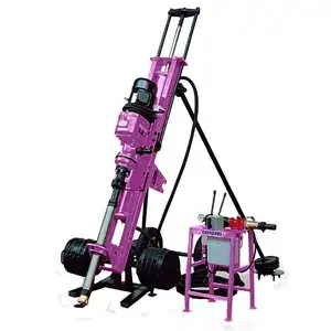 Small portable pneumatic Hot sale model SRQD100 rotary borehole water well drilling rig machine for sale