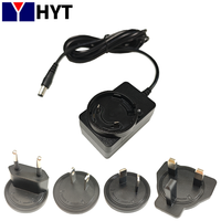 Adaptateur secteur universel 7,2 W DC avec prises interchangeables JP EU US UK AU, sortie 9V 0,8A, câble de 1,8 m, chargeur universel pour moniteur, humidificateur, caméra