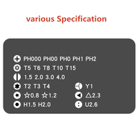 Kit de tournevis de précision en acier 24-en-1, magnétique, multifonction, pour réparation et démontage de téléphones portables