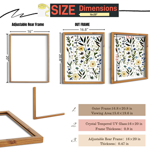 Cadre photo en bois de chêne écologique de qualité supérieure, couleur et logo personnalisables, forme sur mesure, décoration intérieure/cadeaux avec verre trempé - Product Image 2