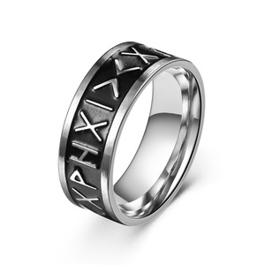 <span class=keywords><strong>En</strong></span> gros FANKE Vintage Other Baked Black Vivi Jingwen Ring Net Red Explosions <span class=keywords><strong>Rime</strong></span> Other Material Decompression Cross-Border - Product Image 2