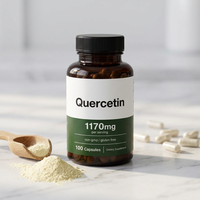 Capsules d'antioxydant quercétine OEM, capsules d'extrait de Sophora japonica, capsules de quercétine naturelle