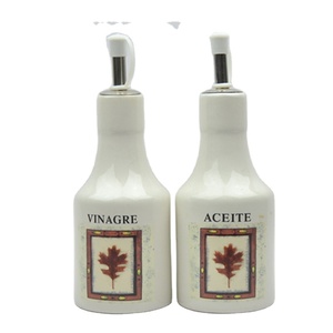 <span class=keywords><strong>Dispensador</strong></span> de Cerámica Amarillo para Aceite - Botella para Salsa de Soya o Vinagre con Vertedor, <span class=keywords><strong>Dispensador</strong></span> de Condimentos Líquidos para Cocina - Product Image 6