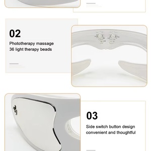 Eye Care Massage Red Light Therapy Eye Mask Wrinkle Eye Bag Removal Vibration Relief Fatigue - Product Image 5