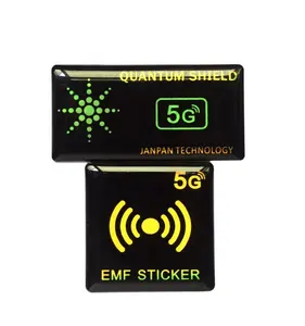 5G Rectangle Black Quantum Shield Anti-Radiation Sticker Waterproof for Mobile Phones & EMF Protection