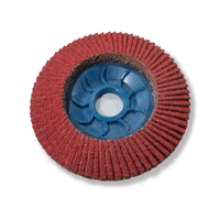 Disque à lamelles en céramique supérieure Disque abrasif à support en plastique Disque lamellaire Meulage en acier inoxydable Roue métallique en acier au carbone