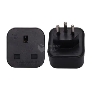 UK to swiss Switzerland Plug Adapter, Grounded Swiss Travel Adapter with BS8546 for Switzerland, Liechtenstein, Maldives