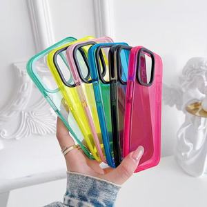 เคสโทรศัพท์ TPU สีพื้นเรียบง่าย สำหรับ iPhone 17 16 15 14 13 12 11 Pro Max  บางเฉียบ ป้องกันแรงกระแทก - Product Image 3