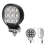 Projecteur LED haute puissance étanche 4.1 pouces 54W pour voitures camions utilisation marine agricole robuste 9-32V lumière de travail nouveau