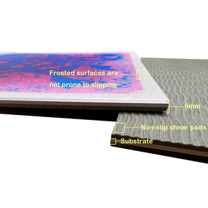 Esteras sensoriales para Autismo de 50CM, almohadilla de <span class=keywords><strong>Gel</strong></span> para azulejos líquidos de suelo cuadrado para aliviar el estrés educativo, juguetes para niños - Product Image 3