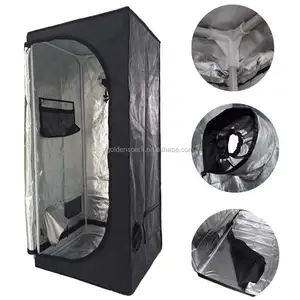 Indoor Grow Light Box Tent Aluminium gevoerd Bud Donkere Kamer voor Hydrocultuur Fan 60X60X158CM