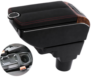 2020 di nuovo disegno doppio aperto nero Car Center Console Bracciolo Scatola di Immagazzinaggio del Bracciolo del Cuoio Per Nuova Kia <span class=keywords><strong>Rio</strong></span> 2019 - Product Image 6
