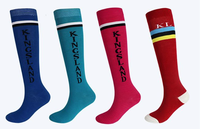 Offre Spéciale femmes sport équitation chaussettes coton pur personnalisé coloré longue équestre chaussettes