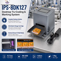 Imprimante jet d'encre thermique TIJ IPS-8DK127 12,7 mm pour codage, codes-barres, QR codes, logos, graphiques et données variables – Modèle de bureau