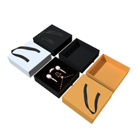 Caja de Joyería Reciclable Personalizada, Caja Deslizante con Asa para Regalo, Fabricante de Cajas con Cajón Deslizable