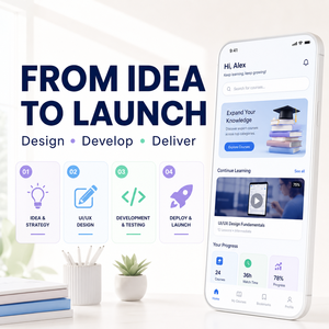 พัฒนาแอปพลิเคชันการศึกษาออนไลน์แบบกำหนดเองสำหรับ <span class=keywords><strong>IOS</strong></span> และ Android พร้อมวิดีโอคอร์ส ชั้นเรียนสด และการทดสอบความคุณวุฒิ - Product Image 3
