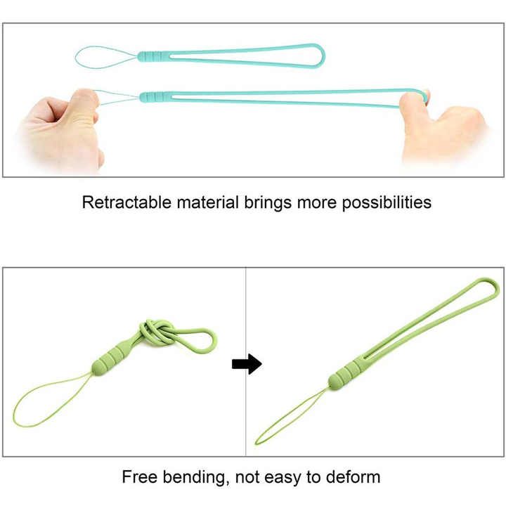 Factory Price Silicone Anti Lost Cell Phone Hand Wrist Strap Key Chain Mobile Phone Wrist Lanyard Safety String for Mobile Phone
