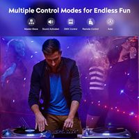 Lumières laser à 9 faisceaux YSH RGBW DMX512, éclairage stroboscopique LED pour DJ, discothèque, scène, KTV, bar, spectacles nocturnes