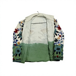 Chaqueta suzani tie dye tnt, chaqueta larga suzani para mujer, estilo bohemio, gitano, crewel, ideal para primavera, festivales, regalo especial. - Product Image 1