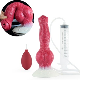 NNSX New Animal Penis Small Dog Knot <b>Dildo</b> Women Fantasy Colorful Silicon Realistic Penis Beast Monster Wolf Knot <b>Dildo</b> Sex Toys - Product Image 1