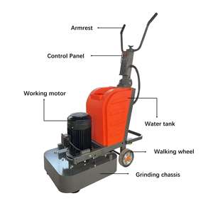 Electric Cordless Handheld <b>Concrete</b> <b>Grinder</b> and Stone Floor Polisher with Engine & Gearbox - Product Image 2