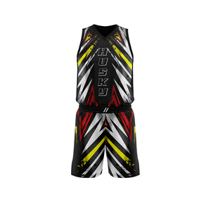 Ensemble de maillot et short de basket-ball sublimé personnalisé, vêtements de sport respirants pour adultes, taille plus, nom d'équipe personnalisé - Product Image 6