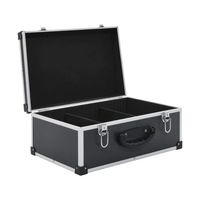 Boîte en aluminium personnalisée Boîte de rangement pour CD Boîte rigide en aluminium 60pc 80pc avec serrure