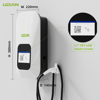 Nueva Estación de Carga para Vehículos Eléctricos de 7KW 11KW 22KW, Cargador de Pared AC de 32A 16A, Cable de Carga para Vehículos Eléctricos de 5m