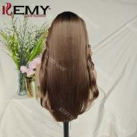 Perruque KEMY HAIR Synthétique Lace Front Ondulée Résistante à la Chaleur, Tressée, sans Colle, en Gros, pour Femmes Noires