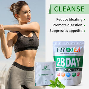 Eficaz té de hierbas naturales pérdida de peso Detox Fit Tea Programa de 28 días para soporte de limpieza y equilibrio corporal Certificado de bienestar - Product Image 2