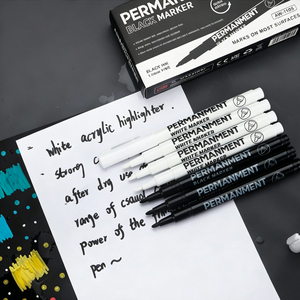 <span class=keywords><strong>Pennarello</strong></span> Acrilico GF Popolare <span class=keywords><strong>Bianco</strong></span> Evidenziatore Asciugatura Rapida Impermeabile Senza Sbavature <span class=keywords><strong>Coprente</strong></span> per Studenti Disegno Artistico Fai da Te Marcatura - Product Image 6
