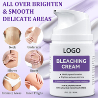 Crème éclaircissante pour la peau, logo personnalisé d'usine, blanchit, illumine et unifie le teint