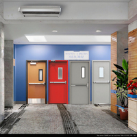 Porte d'entrée de sécurité ignifuge en acier de vente directe d'usine pour l'usage commercial de maison d'appartement