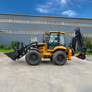 Mini-pelleuse 4x4, rétrocaveuse 4CX, style JCB, avec moteur, boîte de vitesses et composants essentiels, chargeuse sur pneus - Product Image 2