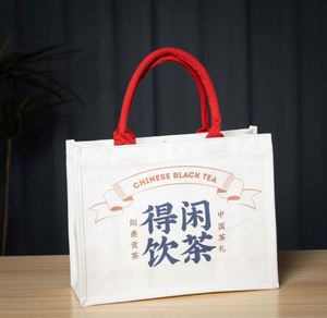 Custom Logo Eco-friendly Reusable <b>Canvas</b> Tote <b>Bag</b> with <b>Large</b> Capacity Splicing Design and Customized Color Options - Product Image 2