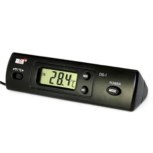 DS-1 Digitale Display Car Klok Thermometer Water Binnen En Buiten Thermometer Koelkast Instrument Klok Thermometer DS-1