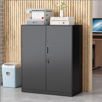 Armoire de classement en acier métallique durable et robuste, armoire d'archives de bureau moderne et minimaliste avec tiroirs