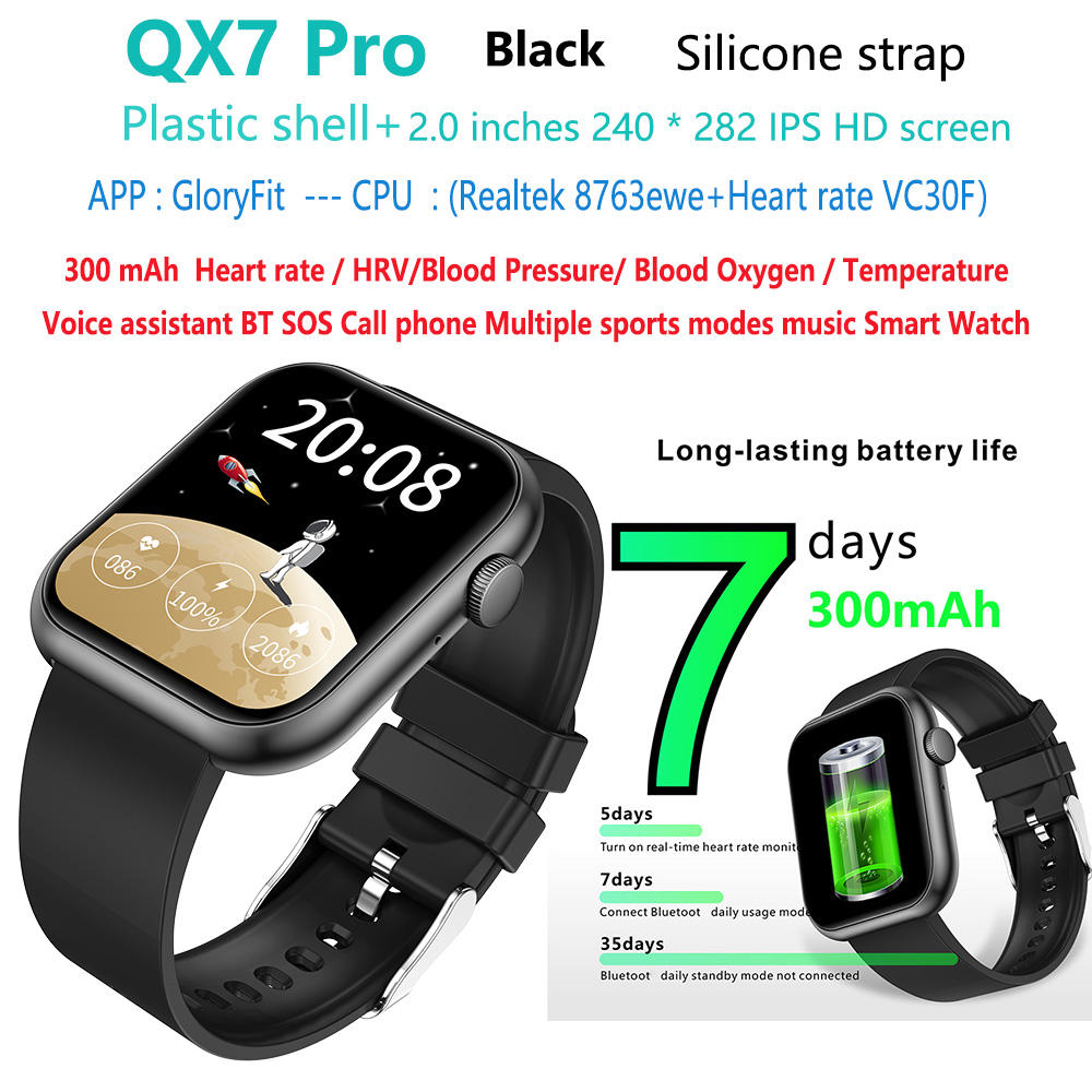 QX7-pro-phone-smartwatch-smart-watch-QX7 noire-
