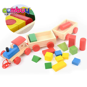 Bebé de seguridad colorido juguetes de bloques de construcción de tren - Product Image 1