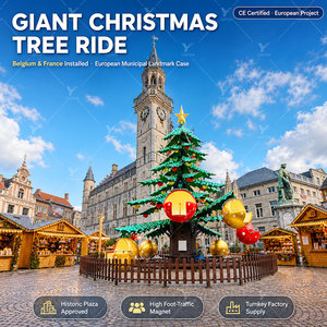 Manège géant arbre de Noël, carrousel rotatif emblématique, pour enfants et familles, pour parcs d'attractions et de fêtes foraines, Belgique <span class=keywords><strong>France</strong></span>, prix usine - Product Image 3