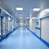 Proyecto de diseño de sala de operaciones, sala de operaciones modular, sala de limpieza, estructura de acero combinado, sala quirúrgica