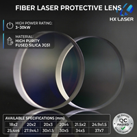 Lentille de protection HXLASER 18*2 20*2 20*3 20*4 21.5*2 24.9*1.5 25.4*4 27.9*4.1 30*1.5 30*5 34*5 37*7 pour tête de découpe et de soudage laser