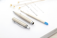 Venta caliente de lujo Metal Click Bolígrafo Logotipo personalizado 0,7mm Ancho de escritura Escuela de negocios Oficina o regalo de marketing