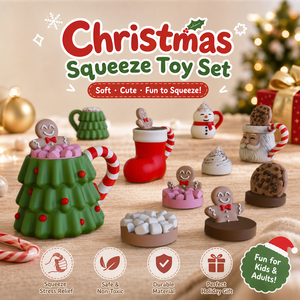 Vashine Tecla mecánica impresa en 3D de Navidad, Santa y Hombre de Jengibre, Clicker Fidget, Juguete Fidget de Hombre de Jengibre, Decoración de Escritorio - Product Image 1