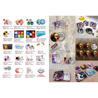 Machine à fabriquer des aimants de réfrigérateur carrés de 2*2 pouces, 3*3 pouces, machine à badges, machine à boutons, machine à cadre photo magnétique pneumatique PPX