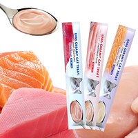 Snack Biologici per Gatti ad Alto Contenuto Proteico Senza Cereali, con Carne Fresca, Salmone Cremoso, Vitamine, Minerali e Sapore Vegetale, a Ingredienti Limitati e Puri