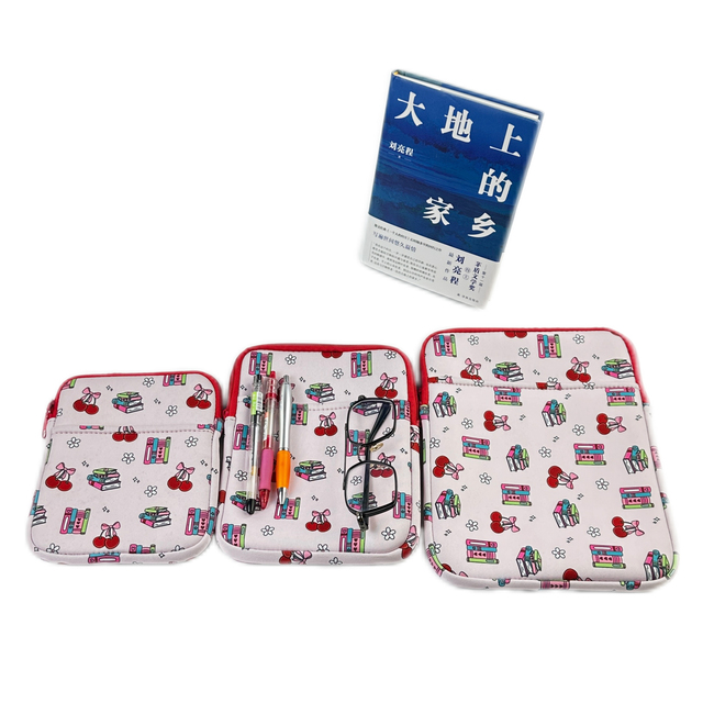 Casual & Fashionable Custom Design Soft Neoprene Laptop Sleeve Tablet Sleeve Factory Book Case Pouch with Zipper