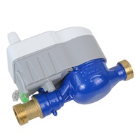Compteur d'eau intelligent sans fil HanQian à carte prépayée, débitmètre intelligent à distance, calibre 15 mm, 2,5 m/h, fileté en laiton