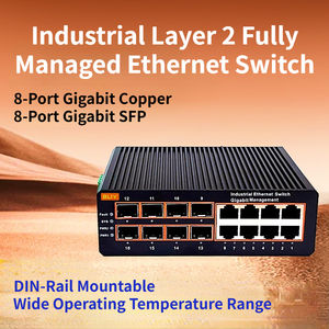 Commutateur de <span class=keywords><strong>Noyau</strong></span> 10G Géré L2 |   24 ports Gigabit <span class=keywords><strong>RJ45</strong></span> + 8 ports SFP + 4 ports 10G SFP+ Uplink |   Commutateur de Niveau 2 pour Entreprises ERPS - Product Image 4